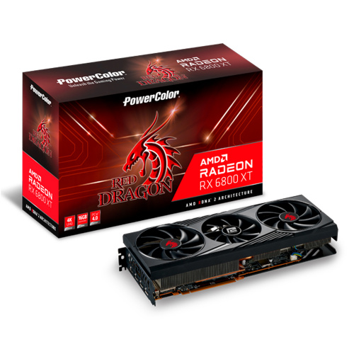 PowerColor TUL Video Card AMD Radeon 6800XT Red Dragon 16GB