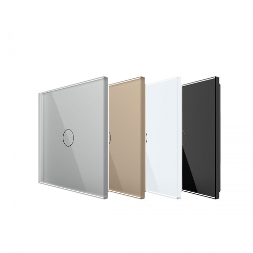 Stakleni panel 1 tipka - bijeli-2