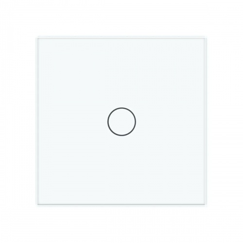 Stakleni panel 1 tipka - bijeli-0