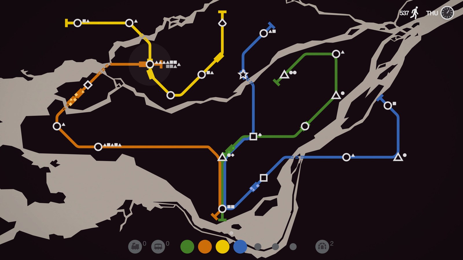 Mini Metro: službeni prizor iz igre
