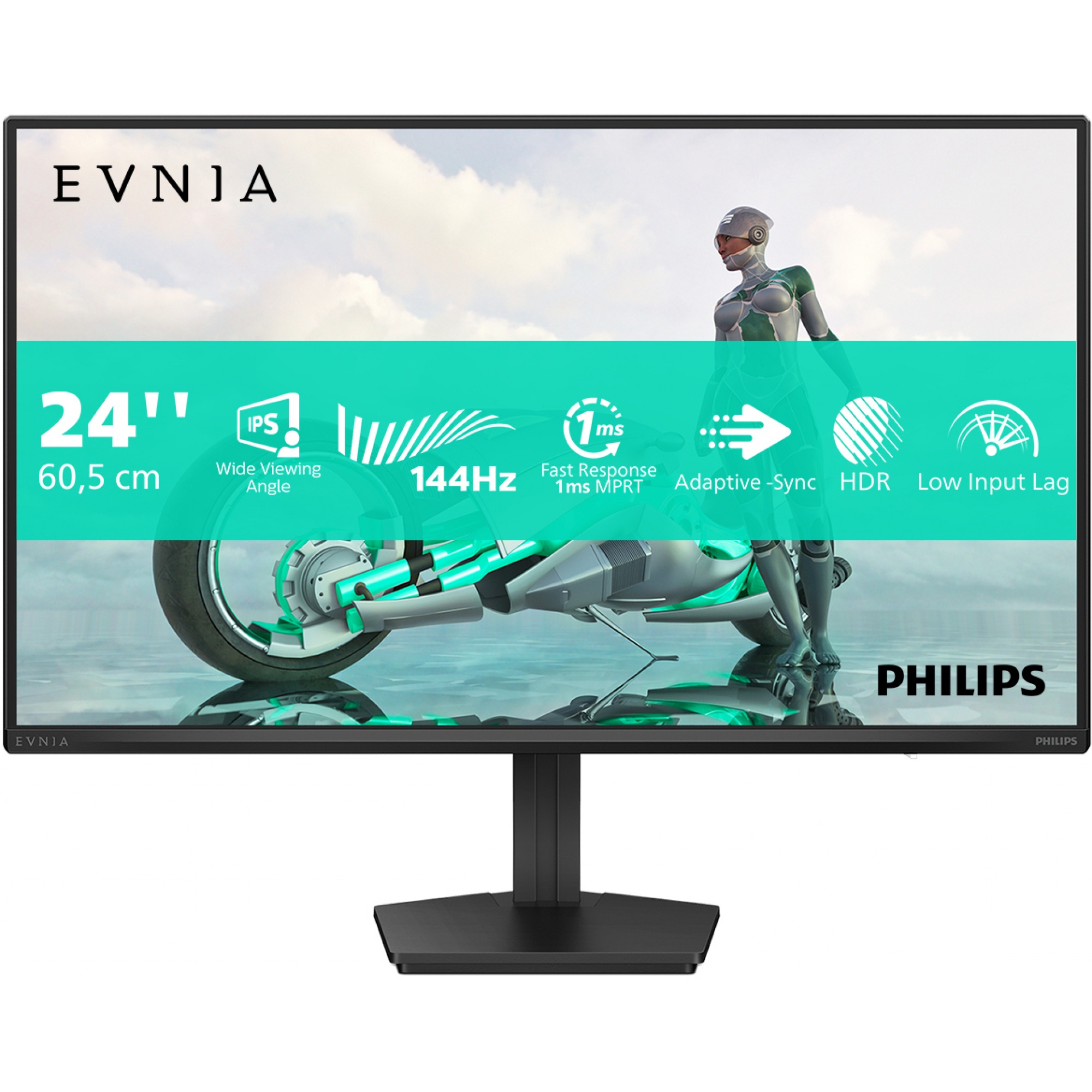 Monitor 24" PHILIPS Evnia 24M2N3200NF FHD IPS 144Hz 300nits 0,5ms HDMI DP TILT Gaming