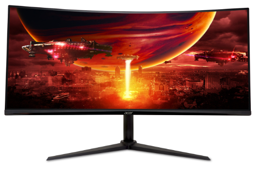 Monitor 34" ACER Nitro ED340CURX0bmiipx 2K 3440x1440 VA 200Hz 1ms 2xHDMI DP Gaming