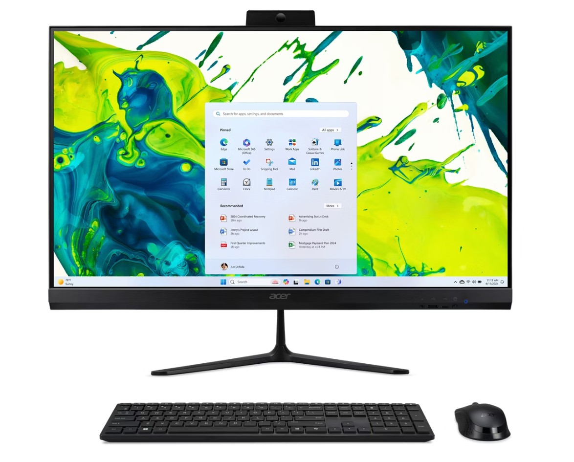 Računalo desktop AiO ACER Aspire C27-2G 27" FHD AMD Ryzen 7 5825U 16GB 512GB Windows 11 Pro tipkovnica+miš