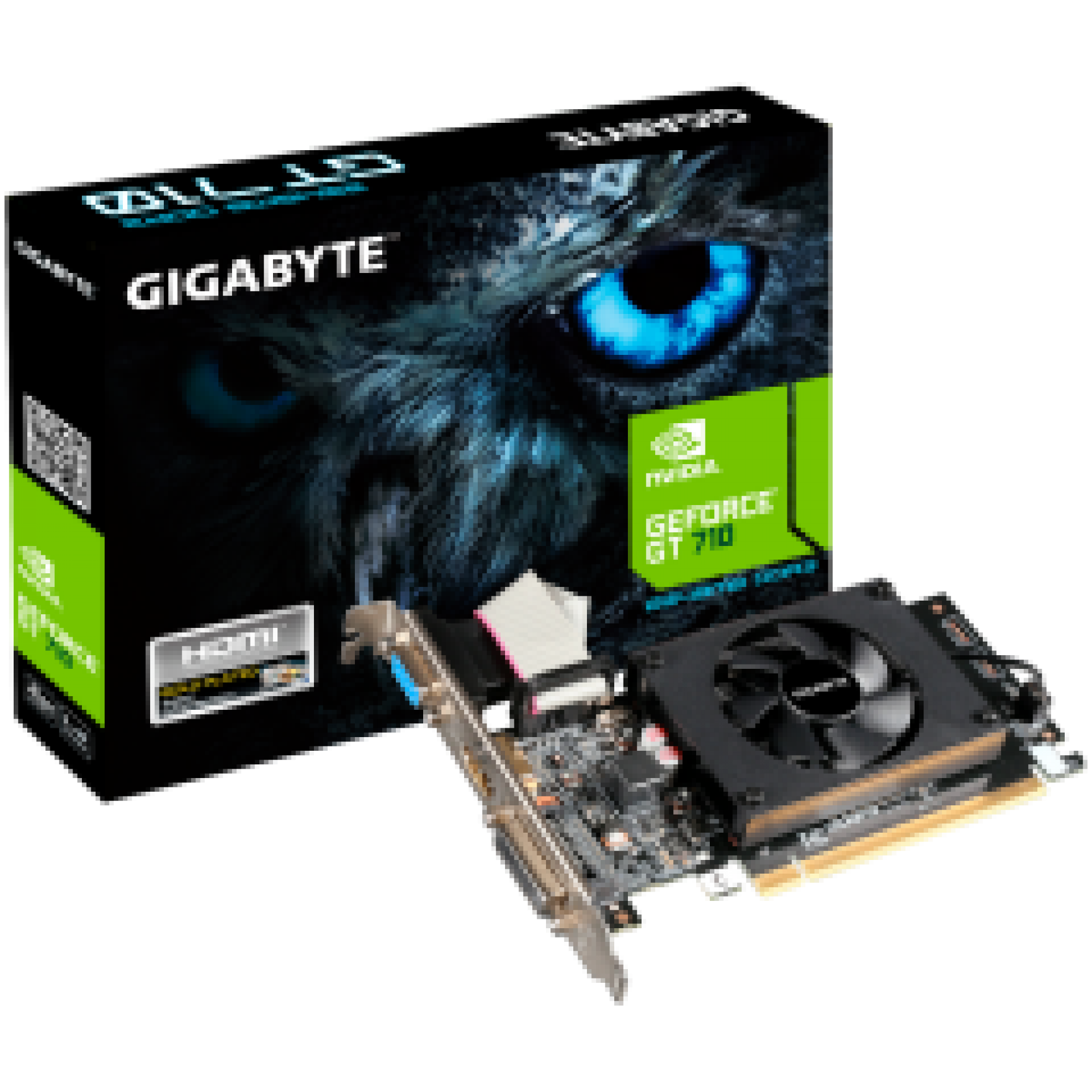 GIGABYTE Nvidia GeForce GT 710 2 GB DDR3 SDRAM PCI Express 2.0 x16