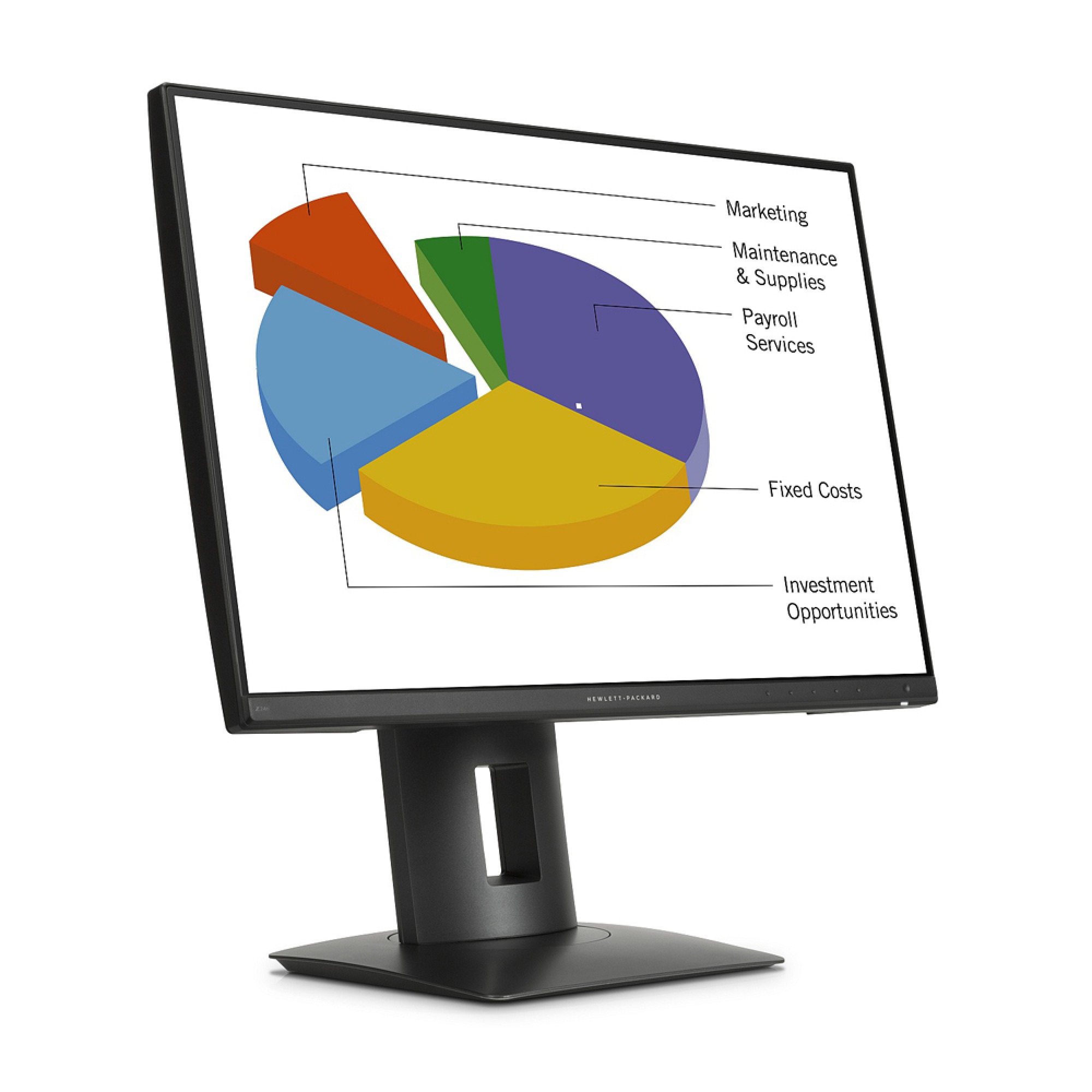 LCD HP 24" Z24n; black;1920x1200, 1000:1, 300 cd/m2, DVI, HDMI, DisplayPort, miniDP, USB…